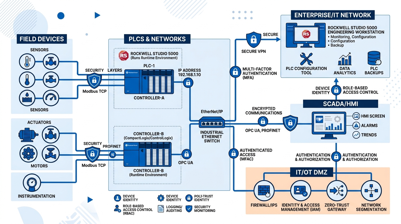 Remote Support and Maintenance for Allen Bradley PLCs via Rockwell Studio 5000