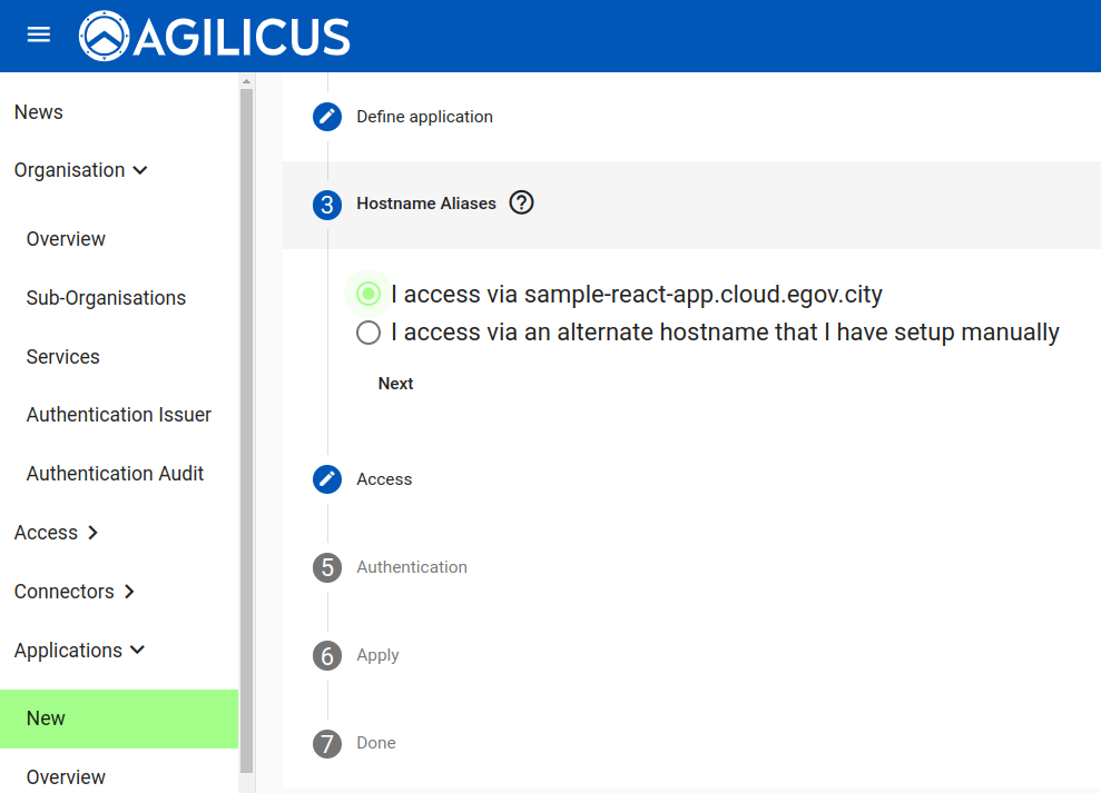 Sample React Application 4 New Application: Hostname