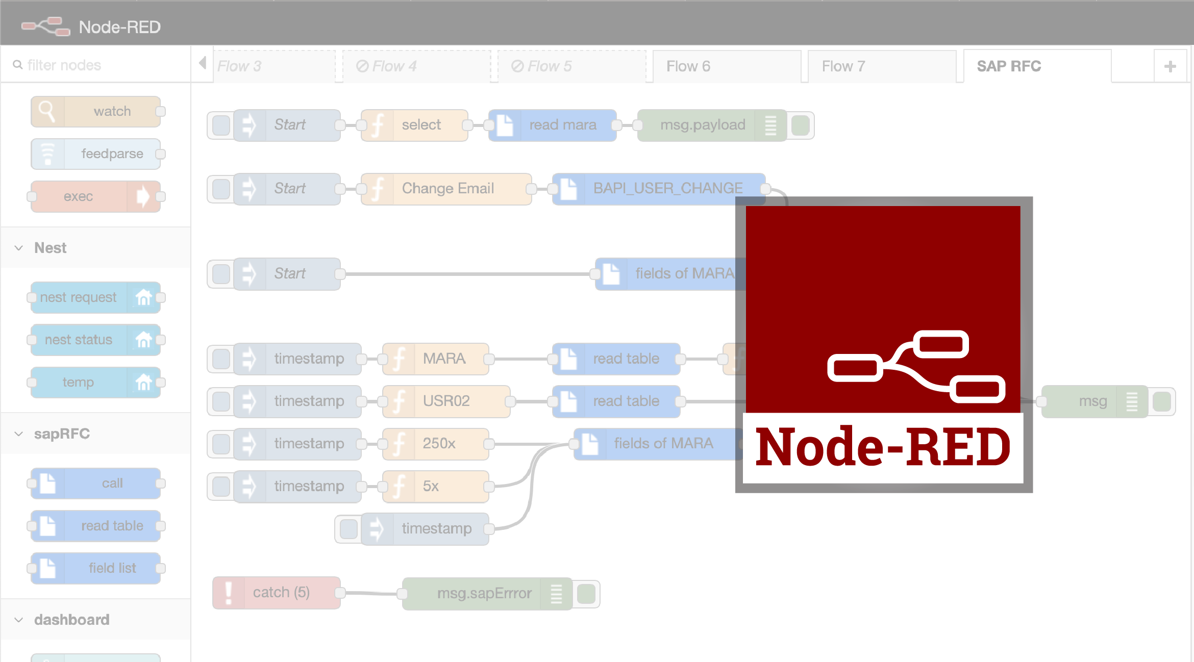 Sample Node Red