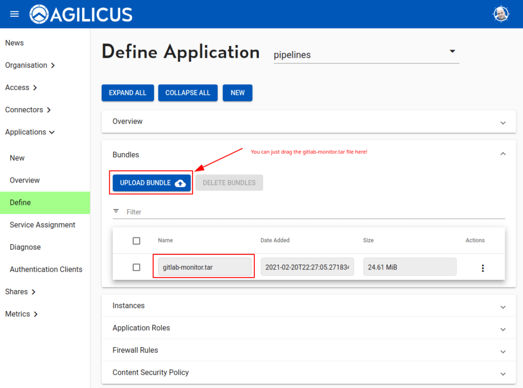 Sample Hosted Application 3 Gitlab Pipelines Monitor Upload Image