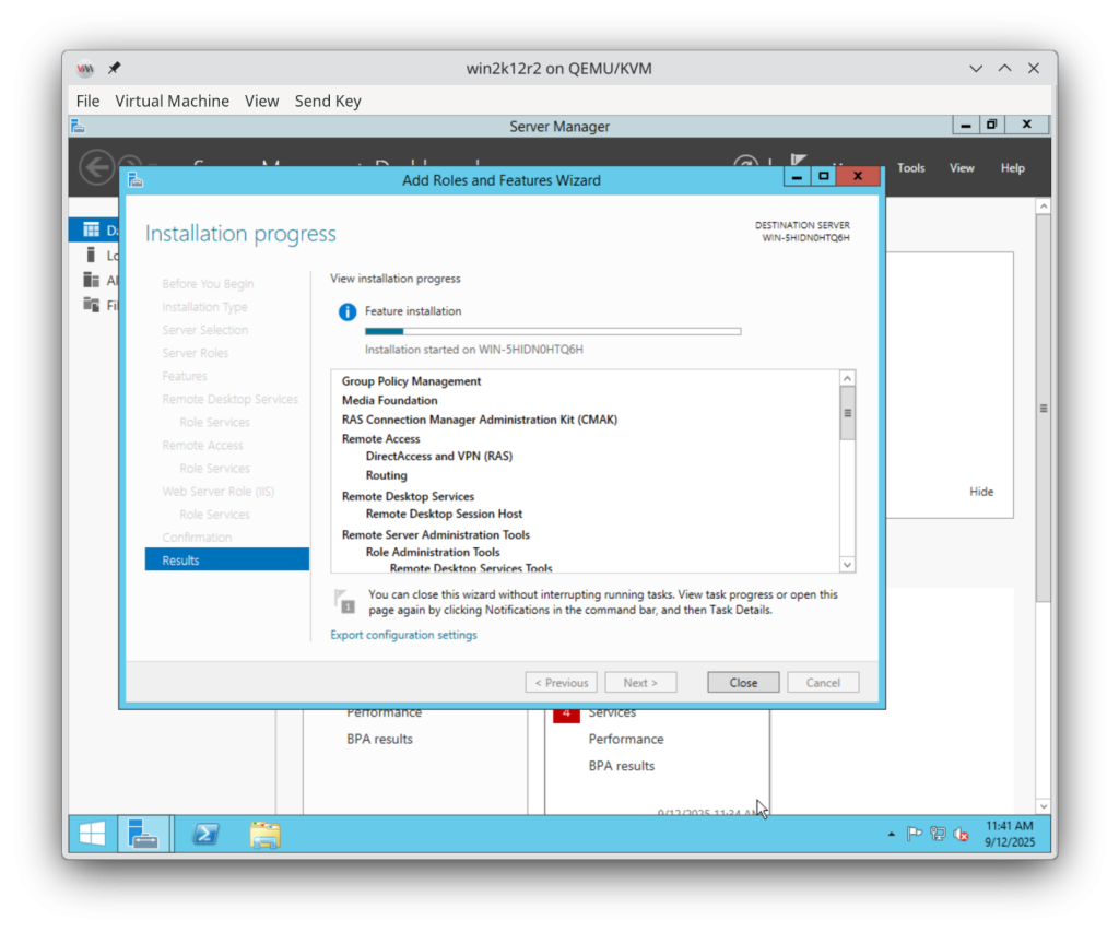 RemoteApp Setup on Windows Server 2012 R2: A step-by-step guide to configuring RemoteApp for seamless application access, showcasing the Remote Desktop Services interface and application deployment process.