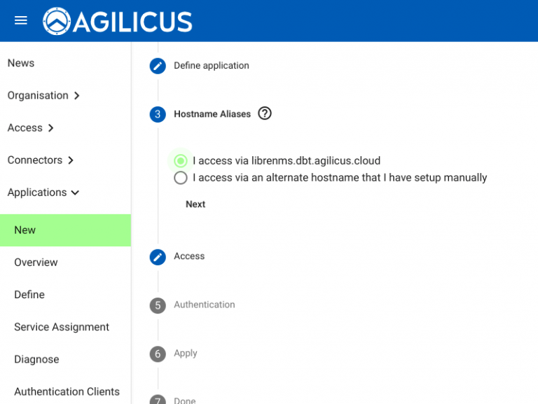Sample LibreNMS Application - Agilicus