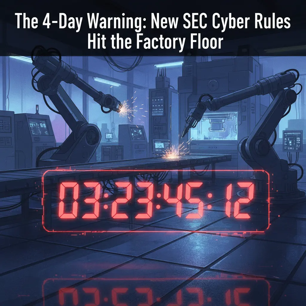 The 4-Day Warning: New SEC Cyber Rules Hit the Factory Floor 1 The 4-Day Warning: New SEC Cyber Rules Hit the Factory Floor