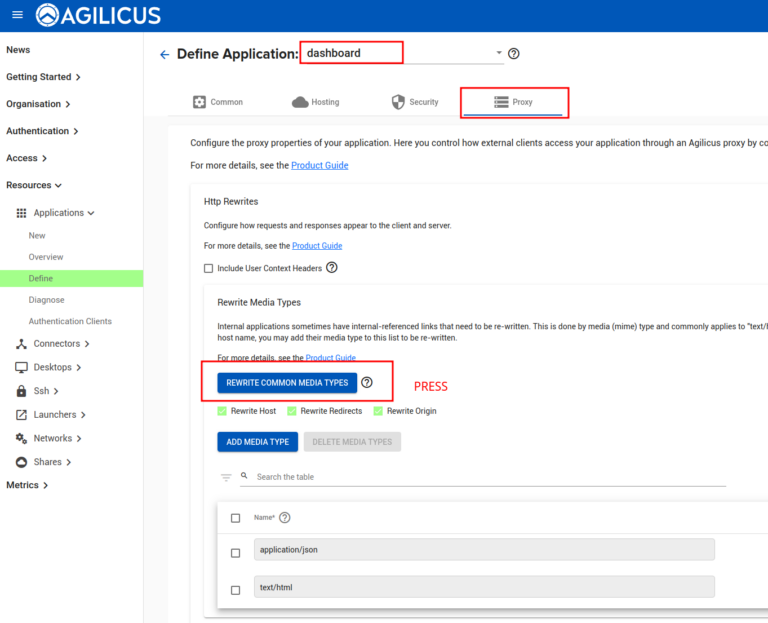 Sample Dual-Endpoint Web Application (Dashboard + API) - Agilicus