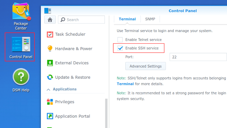 Synology Connector Install