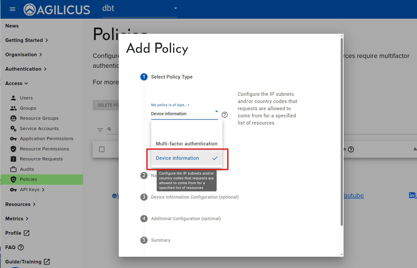 Policy Based Access Control By Subnet - Agilicus