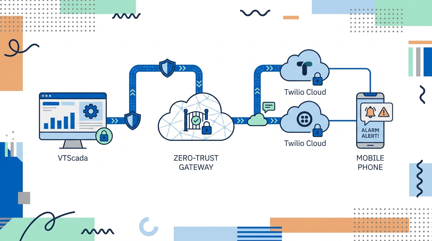Secure Alarm Monitoring for VTScada via Twilio